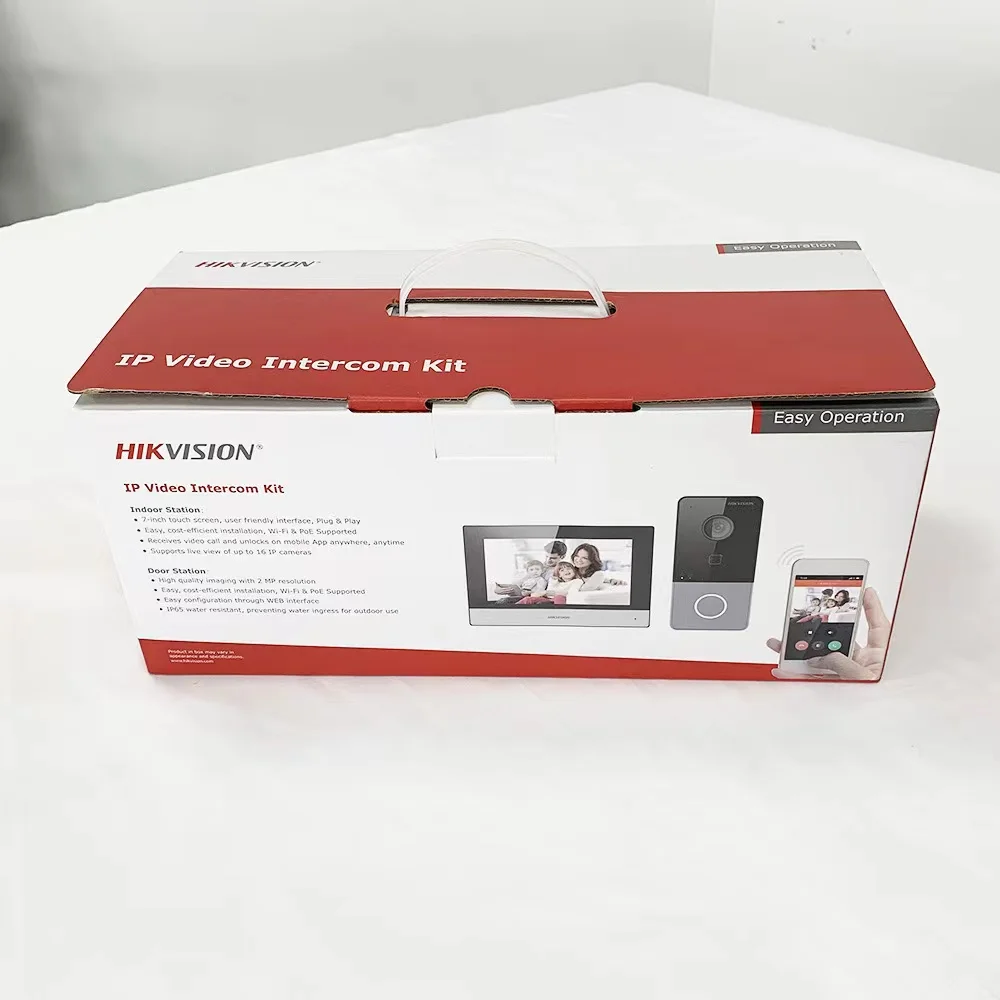 HIKVISION DS-KIS603-P IP Video Intercom WiFi Door Viewer Doorbell Two-Way Talk 7“ Touch-Screen Remote Unlocking
HIKVISION DS-KIS603-P IP Video Intercom WiFi Door Viewer Doorbell Two-Way Talk 7“ Touch-Screen Remote Unlocking