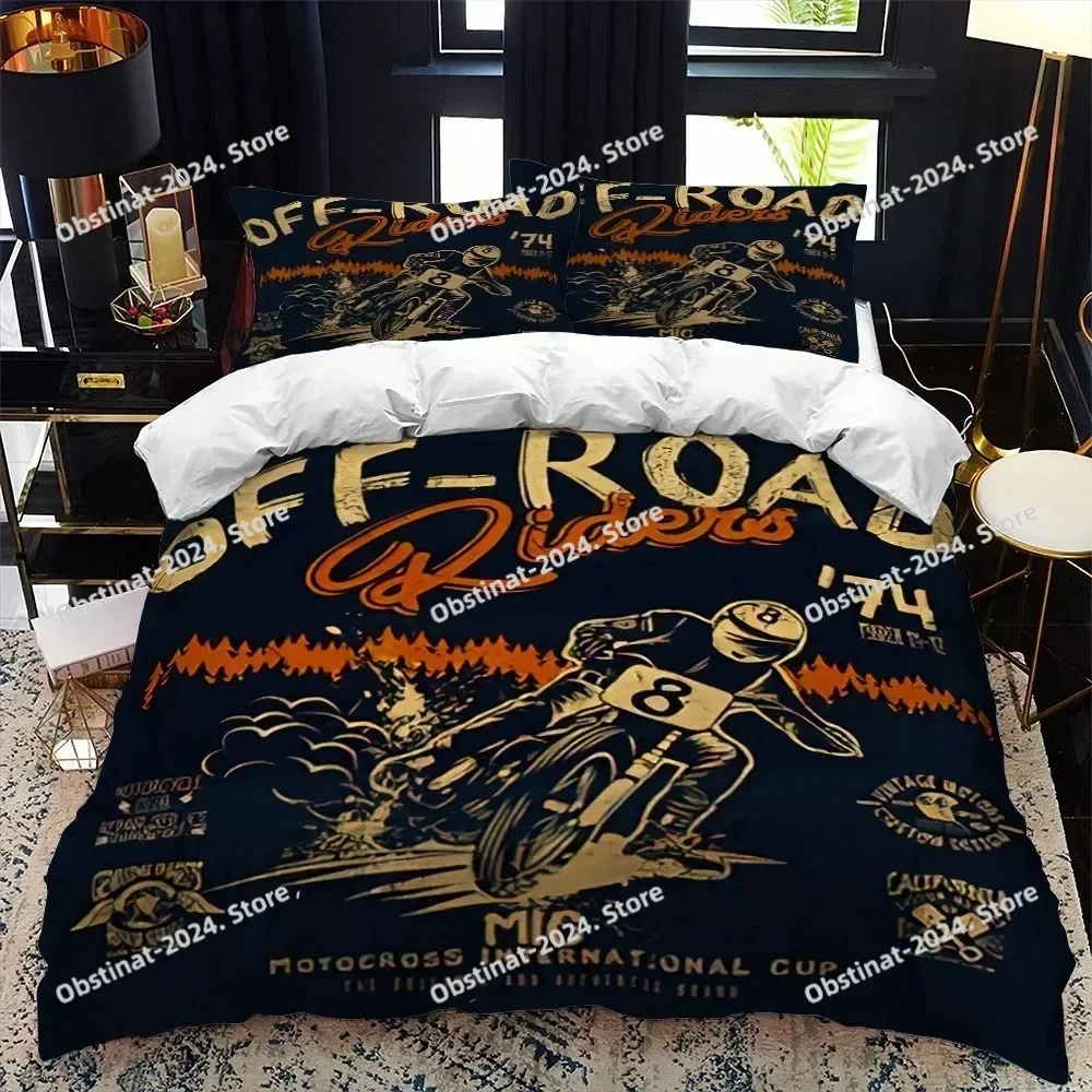 Motorcycle Rider Bed Duvet Cover Set Queen Calico Twin Size Comforter Cover Bedding Set Single King Soft Polyester Quilt Cover
Motorcycle Rider Bed Duvet Cover Set Queen Calico Twin Size Comforter Cover Bedding Set Single King Soft Polyester Quilt Cover