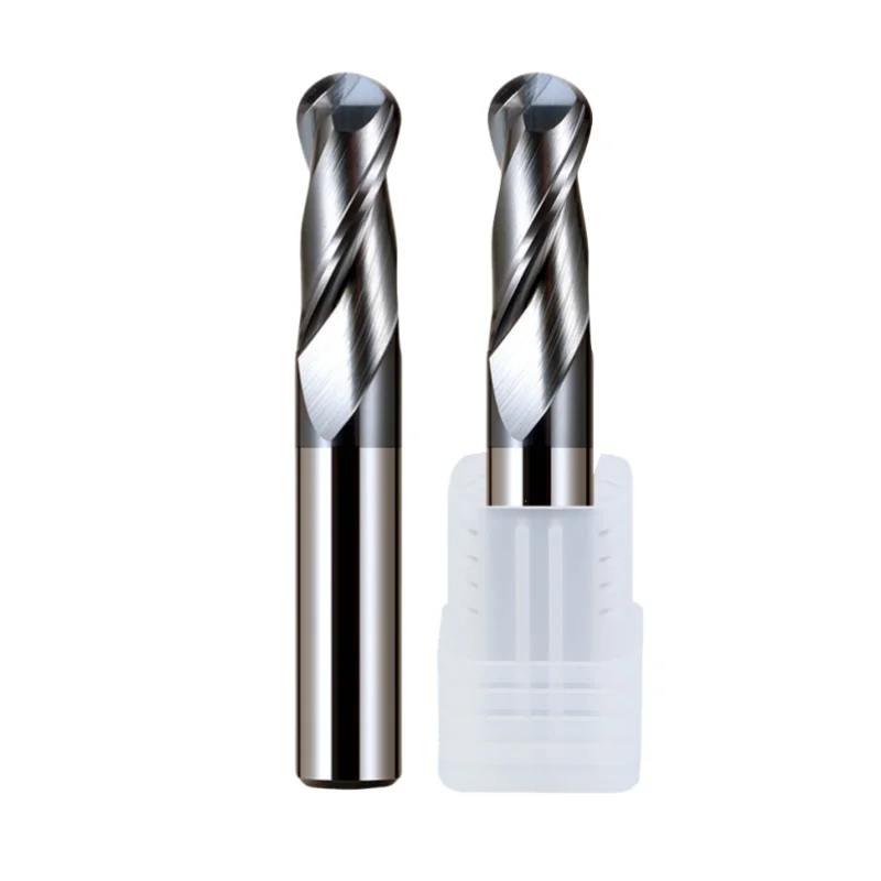 Ball End Mill 2 Flutes HRC60 Nano TICN Coating Hard Steel Cast Iron Brass Carbide Tool Milling Cutter R0.5-R10mm
Ball End Mill 2 Flutes HRC60 Nano TICN Coating Hard Steel Cast Iron Brass Carbide Tool Milling Cutter R0.5-R10mm