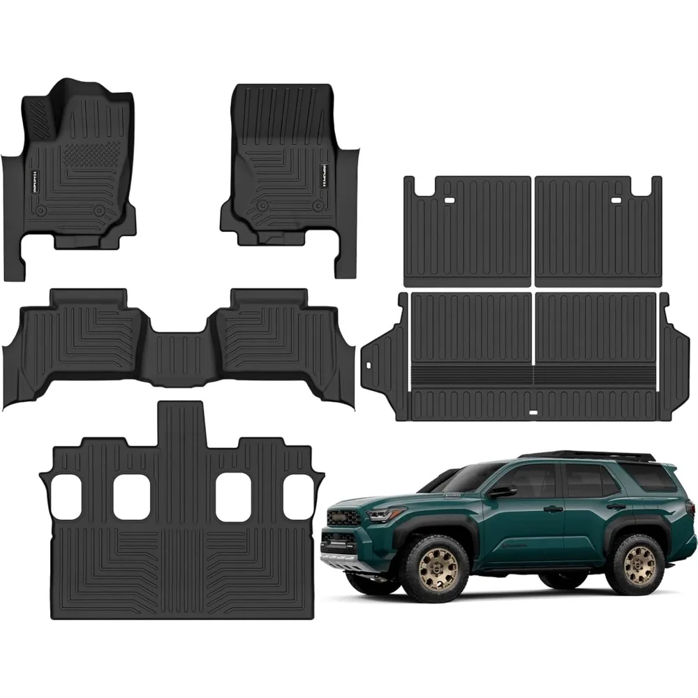 All Weather TPE Floor Mats for 2025 2026 4Runner 7 Seats Full Set with Trunk Backrest Liners Anti Slip Not Hybrid
All Weather TPE Floor Mats for 2025 2026 4Runner 7 Seats Full Set with Trunk Backrest Liners Anti Slip Not Hybrid