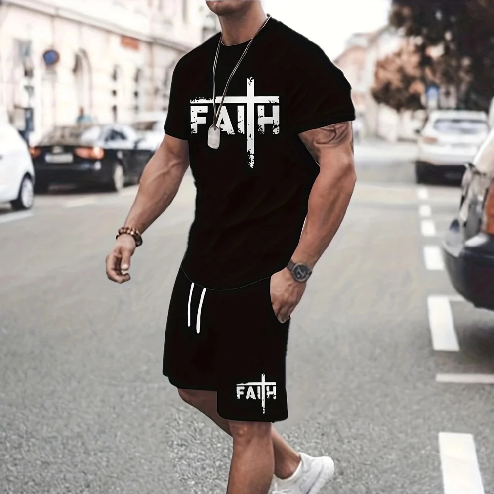 2-piece Vintage Printed Men's Short Sleeve Shorts Set Summer Casual Everyday Men's T-shirt Outdoor Sports Men's Beach Shorts
2-piece Vintage Printed Men's Short Sleeve Shorts Set Summer Casual Everyday Men's T-shirt Outdoor Sports Men's Beach Shorts