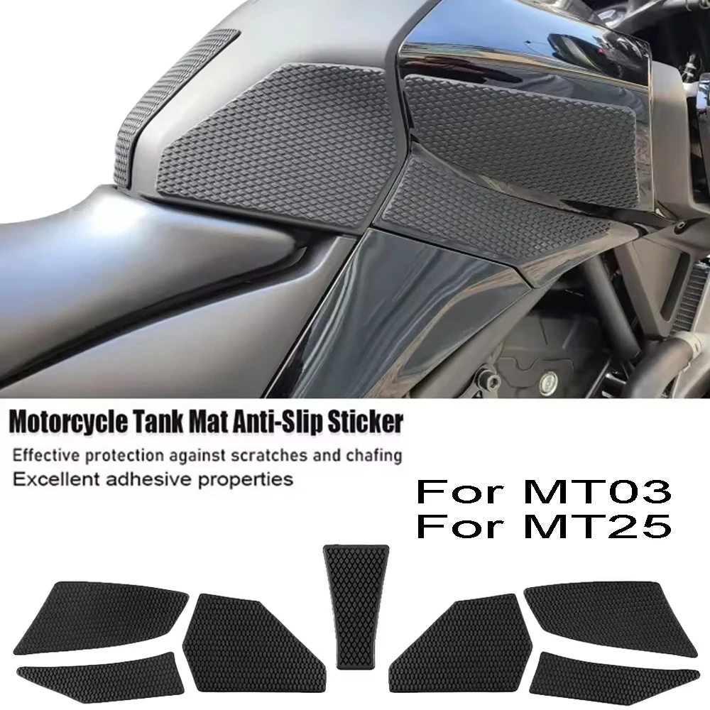 For MT03 MT25 2020-2023 Motorcycle Anti slip pad for fuel tank, Protective Tank Pads, Gas Knee Traction Pad, Rubber stickers
For MT03 MT25 2020-2023 Motorcycle Anti slip pad for fuel tank, Protective Tank Pads, Gas Knee Traction Pad, Rubber stickers