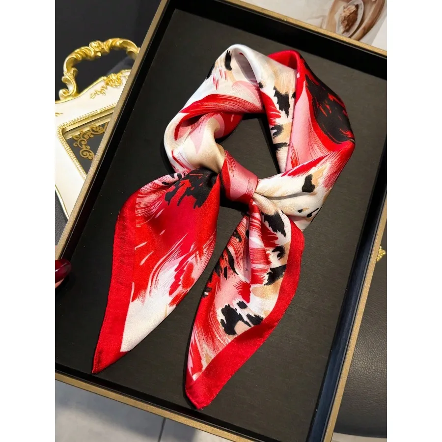 1pc 70*70cm Orange Faux Silk Fashion Chain Print Small Square Scarf/Bandana, New Stylish Silk-Like Print Scarf/Headband/Belt Decor For Women, Professional Neckerchief For Dress
1pc 70*70cm Orange Faux Silk Fashion Chain Print Small Square Scarf/Bandana, New Stylish Silk-Like Print Scarf/Headband/Belt Decor For Women, Professional Neckerchief For Dress