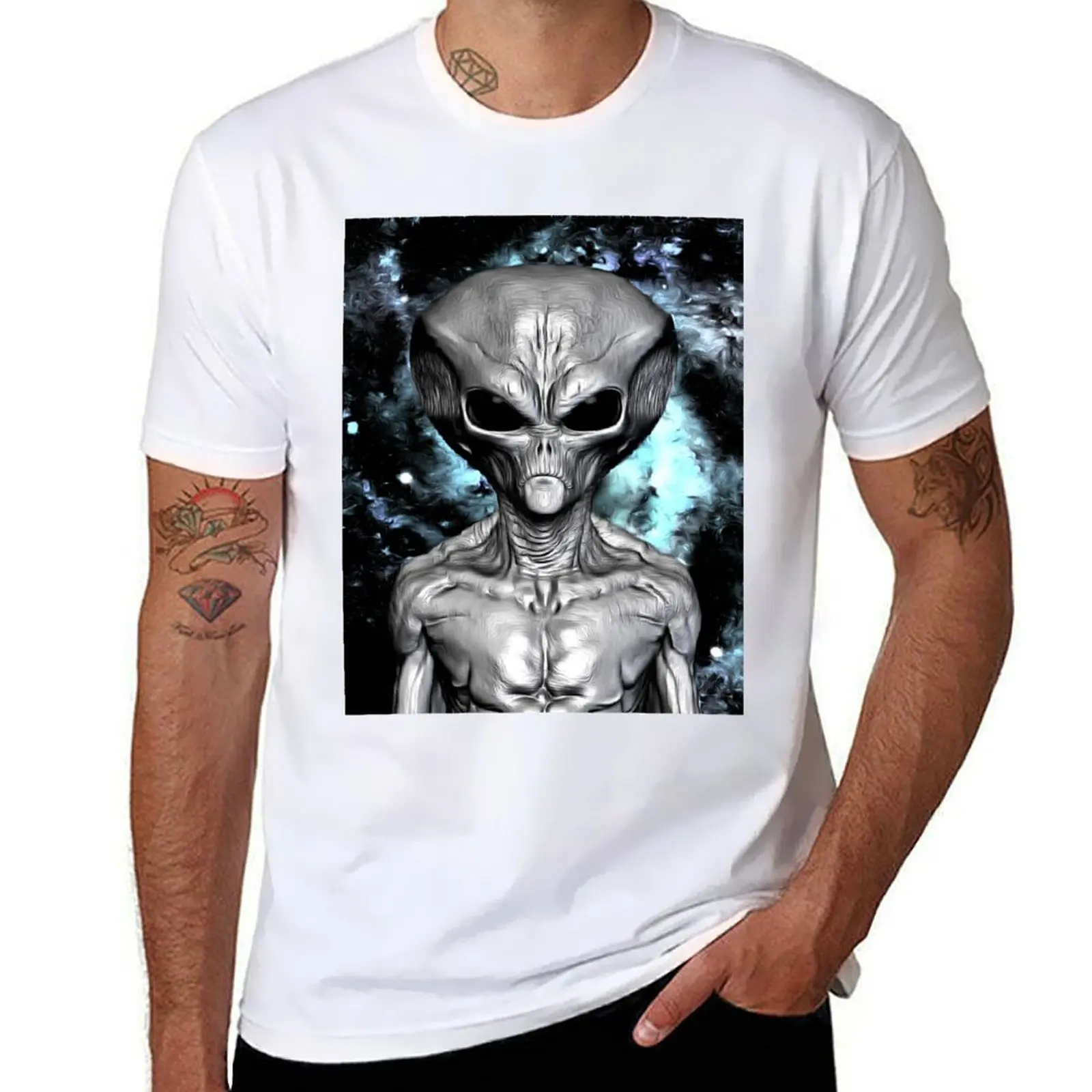 Classic Grey Alien Art T-Shirt t shirts for man cotton t shirts with prints t shirt man luxury T-shirt
Classic Grey Alien Art T-Shirt t shirts for man cotton t shirts with prints t shirt man luxury T-shirt