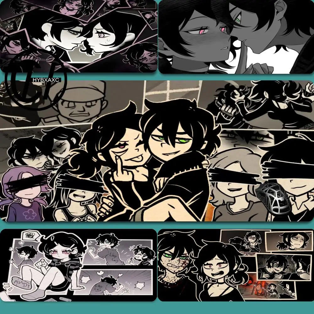 HYBXAXC PC Black And White Manga Mousepad Laptop The Coffin Of Andy And Leyley Anime Keyboard Pad Love Heart Desktop Mouse Mat
HYBXAXC PC Black And White Manga Mousepad Laptop The Coffin Of Andy And Leyley Anime Keyboard Pad Love Heart Desktop Mouse Mat