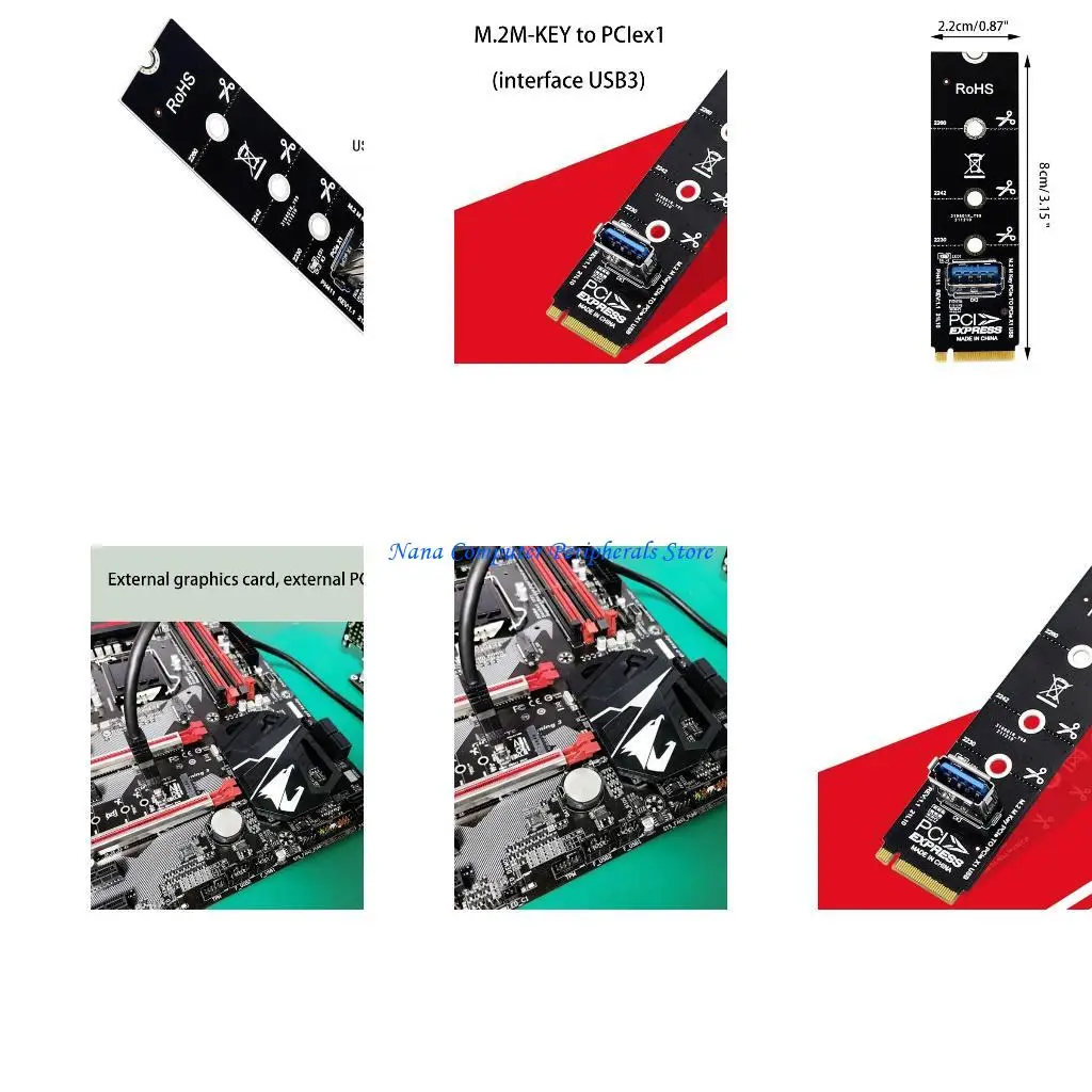 F68C Mining Riser Card Card NGFF для M.2 в USB3.0 Адаптер конвертер.
F68C Mining Riser Card Card NGFF для M.2 в USB3.0 Адаптер конвертер.