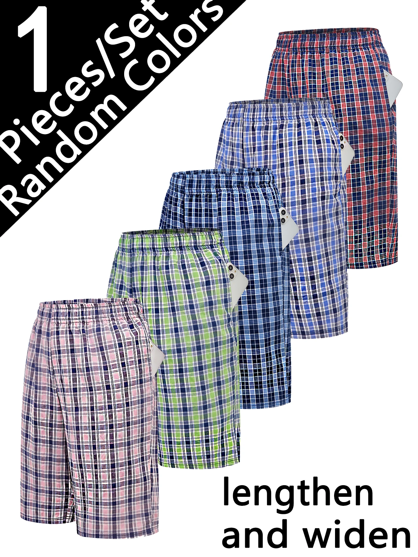 Men's Long Beach Flat Corner Pants Casual Checkered Elastic Waistband Comfortable Home Casual Sleeping Youth Boxing Pants Mens
Men's Long Beach Flat Corner Pants Casual Checkered Elastic Waistband Comfortable Home Casual Sleeping Youth Boxing Pants Mens