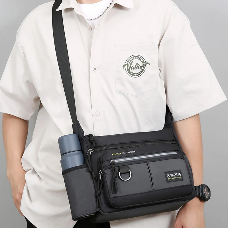 Ultralight Men's Oxford Shoulder Bag Large Capacity Casual Multi-layer Pocket Luminous Stickers Storage Crossbody Messenger Bag
Ultralight Men's Oxford Shoulder Bag Large Capacity Casual Multi-layer Pocket Luminous Stickers Storage Crossbody Messenger Bag
