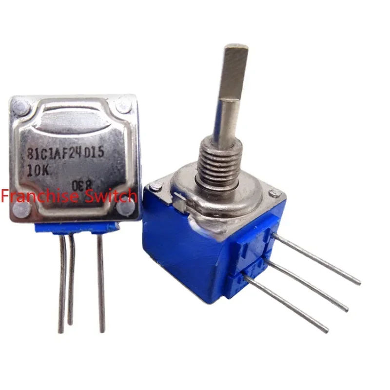 IMPORTED CONDUCTIVE PLASTIC POTENTIOMETER 81C1AF24D1510K, THE SHAFT LENGTH IS 24MM, AND DIAMETER 3.2MM
IMPORTED CONDUCTIVE PLASTIC POTENTIOMETER 81C1AF24D1510K, THE SHAFT LENGTH IS 24MM, AND DIAMETER 3.2MM