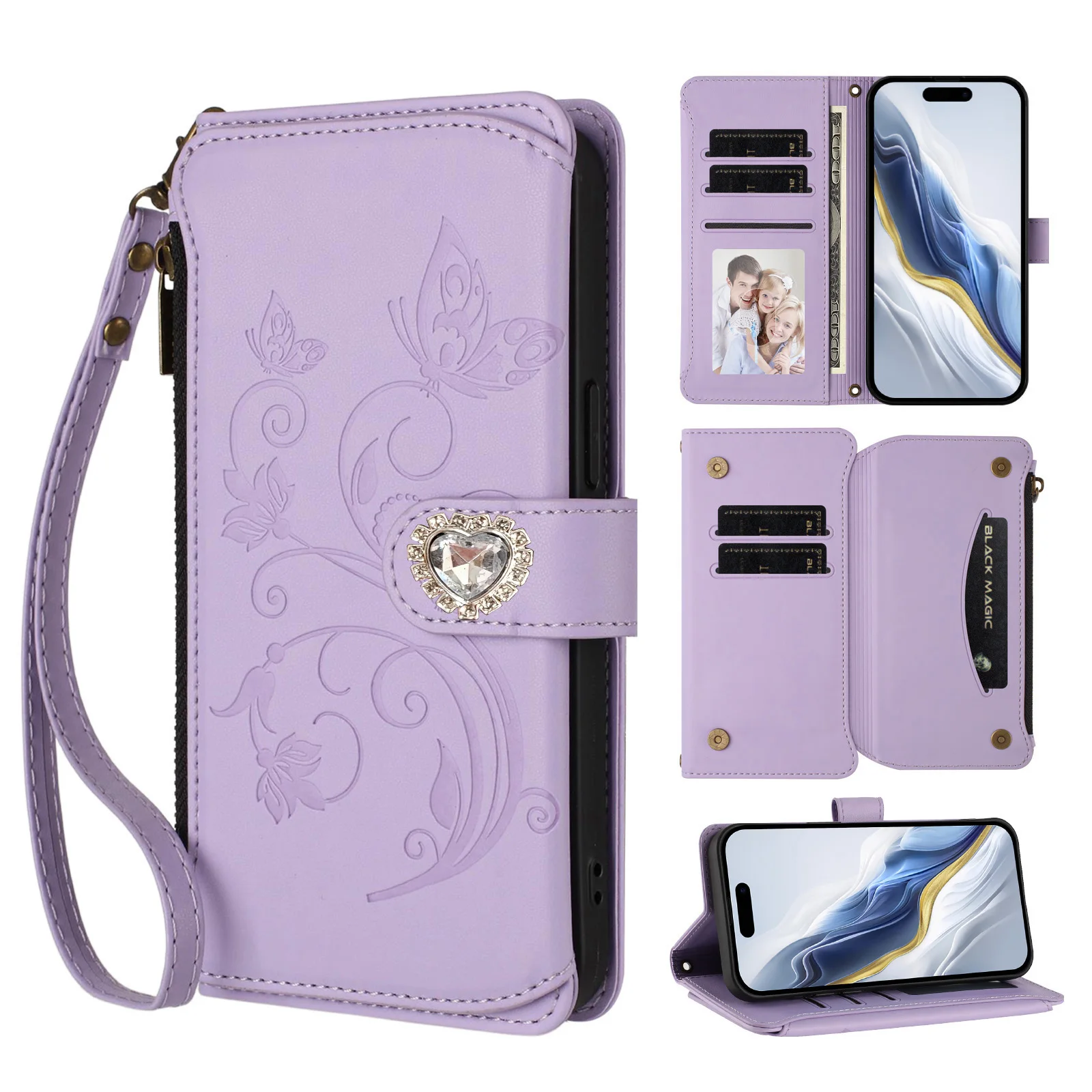 Flower Vine Crossbody Zipper Wallet Case For Vivo Y56 Y55S Y55 Y53S Y52S Y52 Y39 Y38 Y36 Y35 Y33 Y30 Leather 5 Slots Flip Cover
Flower Vine Crossbody Zipper Wallet Case For Vivo Y56 Y55S Y55 Y53S Y52S Y52 Y39 Y38 Y36 Y35 Y33 Y30 Leather 5 Slots Flip Cover