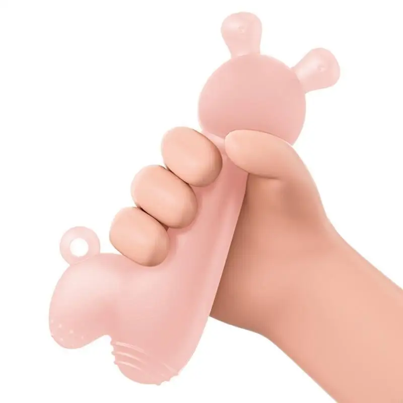 BX0D Silicone Teether Toy Cartoon Animal Baby Teething Toy Chewable Toddlers Supplies
BX0D Silicone Teether Toy Cartoon Animal Baby Teething Toy Chewable Toddlers Supplies