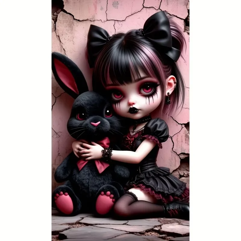 Jigsaw Puzzles Gothic Cartoon characters Black Bunny Doll with Pink Bow Adults Puzzle Games Family Fun Puzzles Educational Gifts
Jigsaw Puzzles Gothic Cartoon characters Black Bunny Doll with Pink Bow Adults Puzzle Games Family Fun Puzzles Educational Gifts