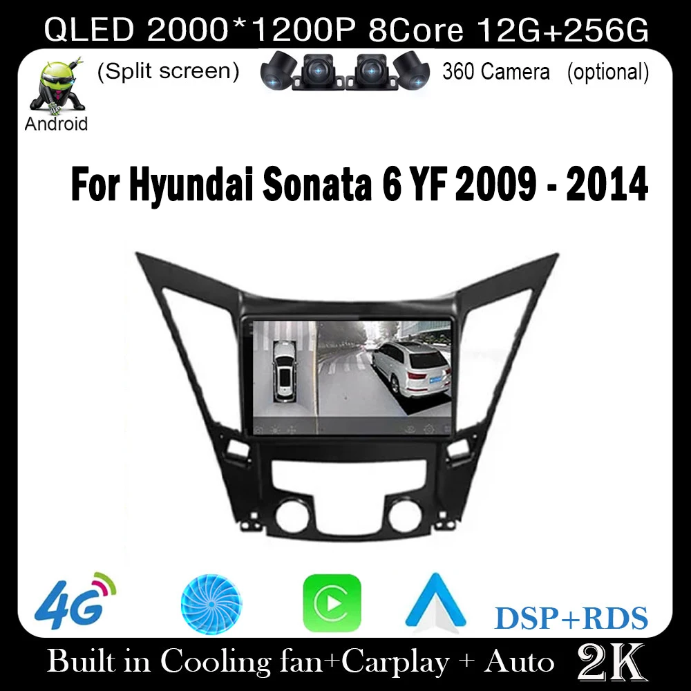 Plug and play Android 14 для Hyundai Sonata 6 YF 2009-2014 Автомобильный радиоприемник Мультимедийный видеоплеер GPS-навигация Carplay
Plug and play Android 14 для Hyundai Sonata 6 YF 2009-2014 Автомобильный радиоприемник Мультимедийный видеоплеер GPS-навигация Carplay