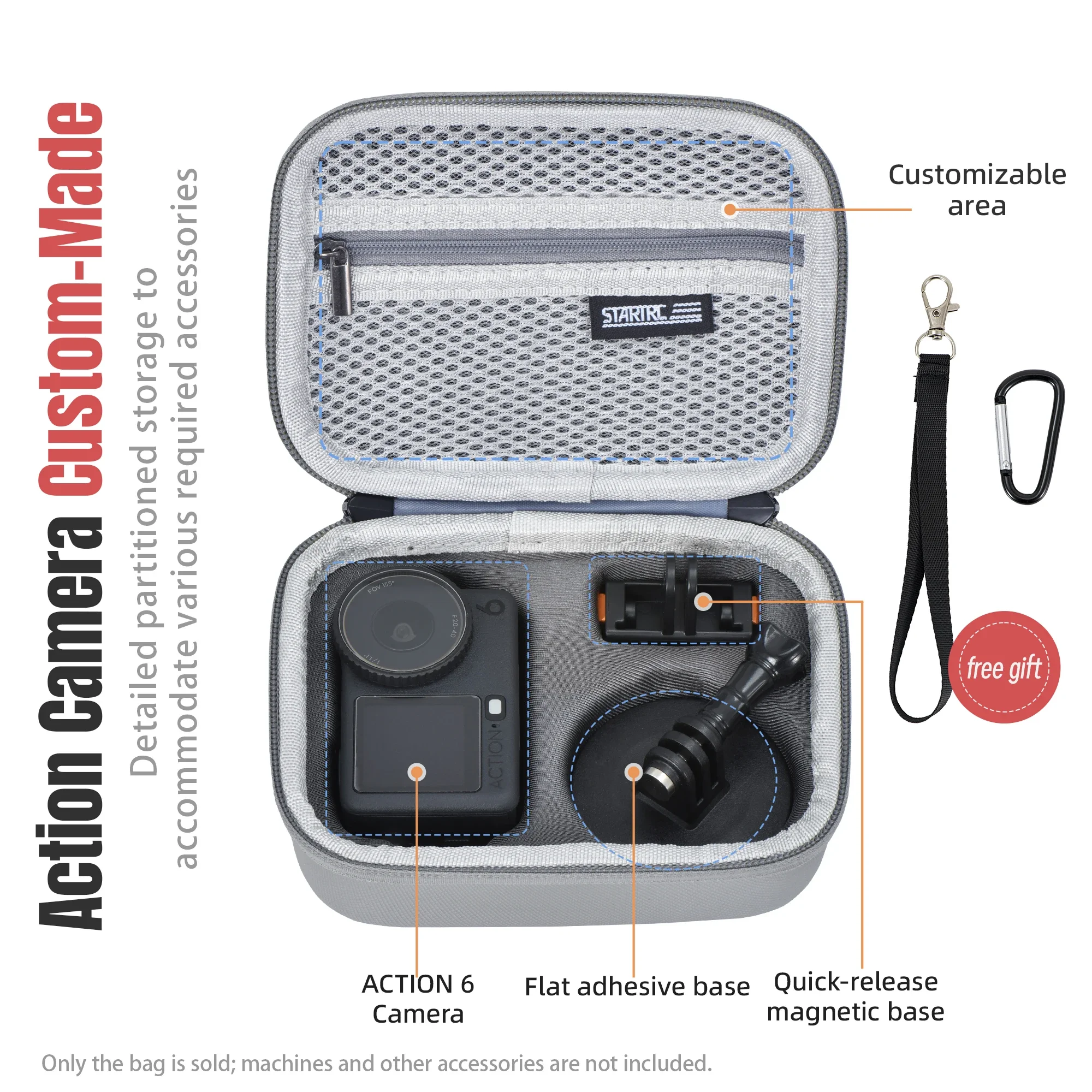 For DJI OSMO ACTION 6 Standard Portable Storage Bag Travel Carrying Case for DJI Osmo ACTION 6 Camera Accessories
For DJI OSMO ACTION 6 Standard Portable Storage Bag Travel Carrying Case for DJI Osmo ACTION 6 Camera Accessories