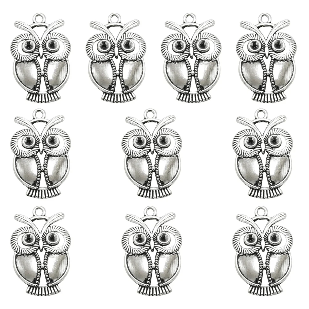 10pcs Owl DIY Jewelry Making Owl Pendants For Jewelry Making Charms Ancient Silver Diy Charm Color Pendant Charm Pendant
10pcs Owl DIY Jewelry Making Owl Pendants For Jewelry Making Charms Ancient Silver Diy Charm Color Pendant Charm Pendant