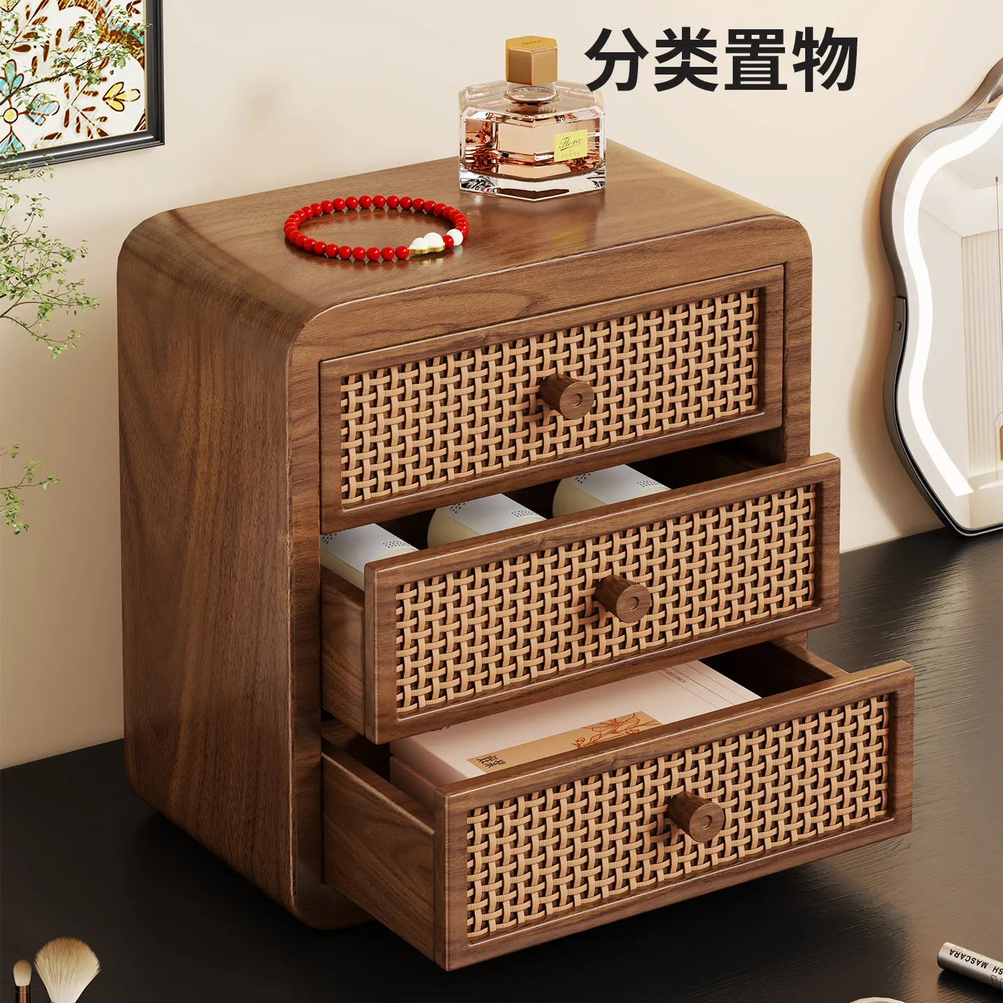 HYS household desktop three-pump storage cabinet with dust-proof large-capacity makeup products, jewelry and skin care products
HYS household desktop three-pump storage cabinet with dust-proof large-capacity makeup products, jewelry and skin care products
