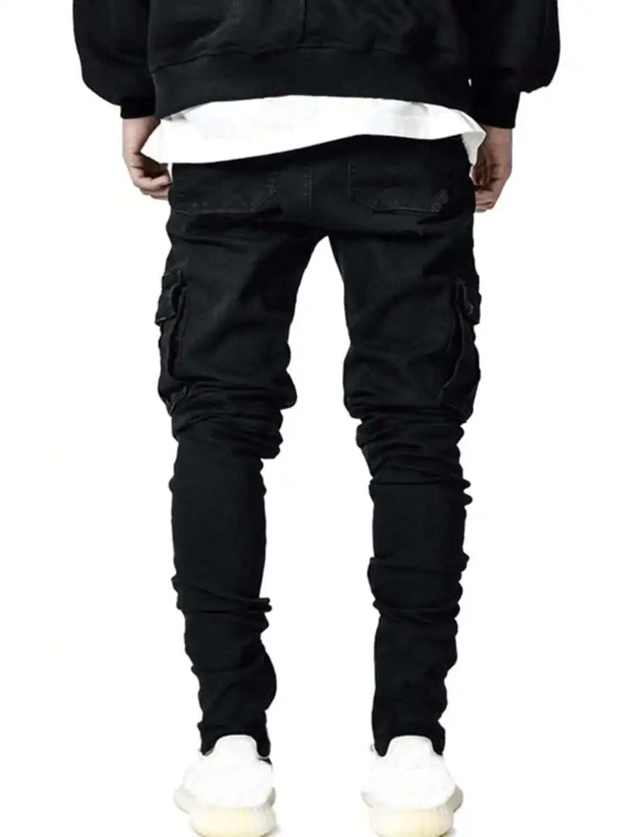 Mens Pleated Cargo Pocket Distressed Skinny Retro Denim Jeans
Mens Pleated Cargo Pocket Distressed Skinny Retro Denim Jeans