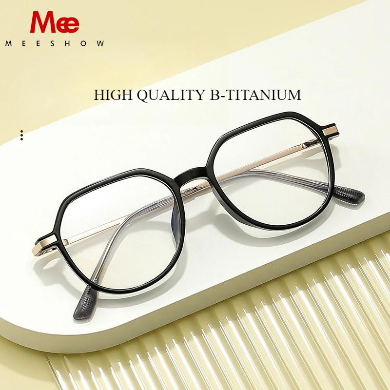 MEESHOW Retro High-end Brand Acetate Eyewear Pure Titanium Optical Prescription Eyeglasses Frame Men Women Reading glasses
MEESHOW Retro High-end Brand Acetate Eyewear Pure Titanium Optical Prescription Eyeglasses Frame Men Women Reading glasses