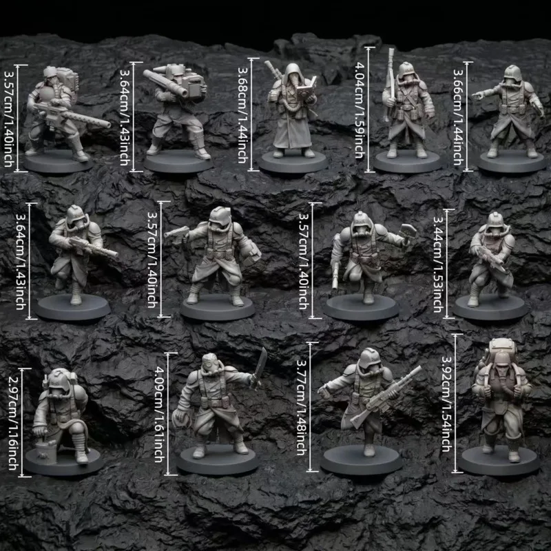 New Mini Trench Raider Soldier Figure Cute 3/4cm Unpainted Resin Kit Uncolored Action Figure 13pcs/set Sturmtruppen Statue Gifts
New Mini Trench Raider Soldier Figure Cute 3/4cm Unpainted Resin Kit Uncolored Action Figure 13pcs/set Sturmtruppen Statue Gifts