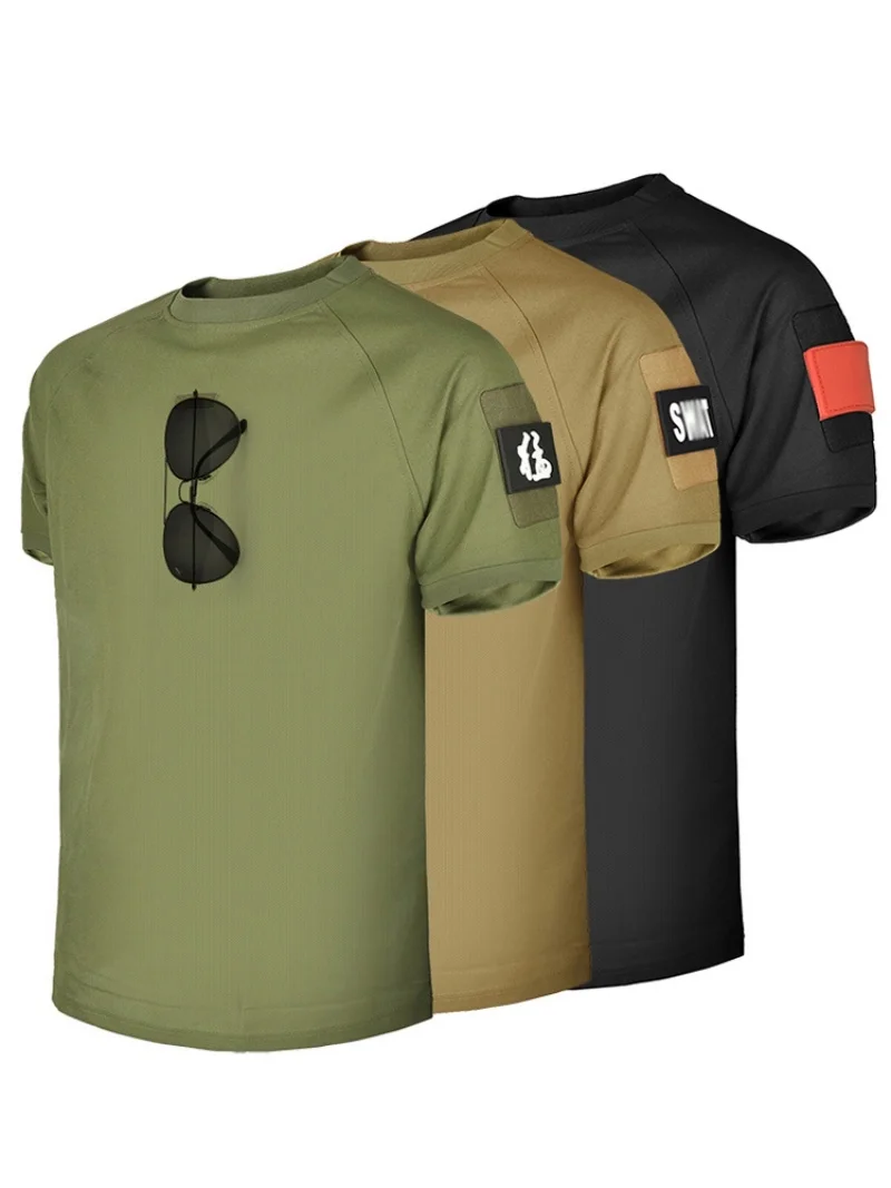 Outdoor Men's Short Sleeved T-Shirt Round Neck Short Sleeved Slim Fit Quick Drying Base Shirt
Outdoor Men's Short Sleeved T-Shirt Round Neck Short Sleeved Slim Fit Quick Drying Base Shirt