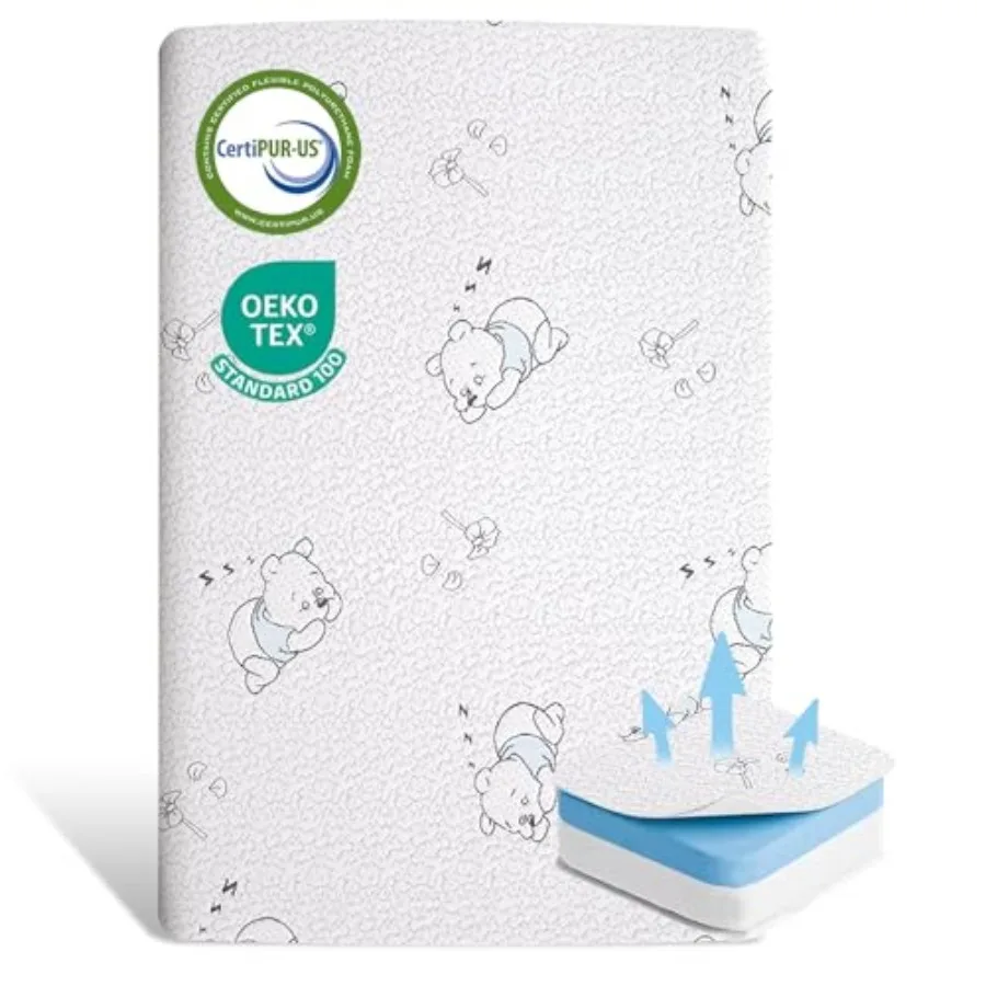 Pack and Play Mattress 38" x 26" Gel Memory Foam Baby Mattress Fits for Pack n Play Breathable Dual-Sided Firm Support Pack N P
Pack and Play Mattress 38" x 26" Gel Memory Foam Baby Mattress Fits for Pack n Play Breathable Dual-Sided Firm Support Pack N P