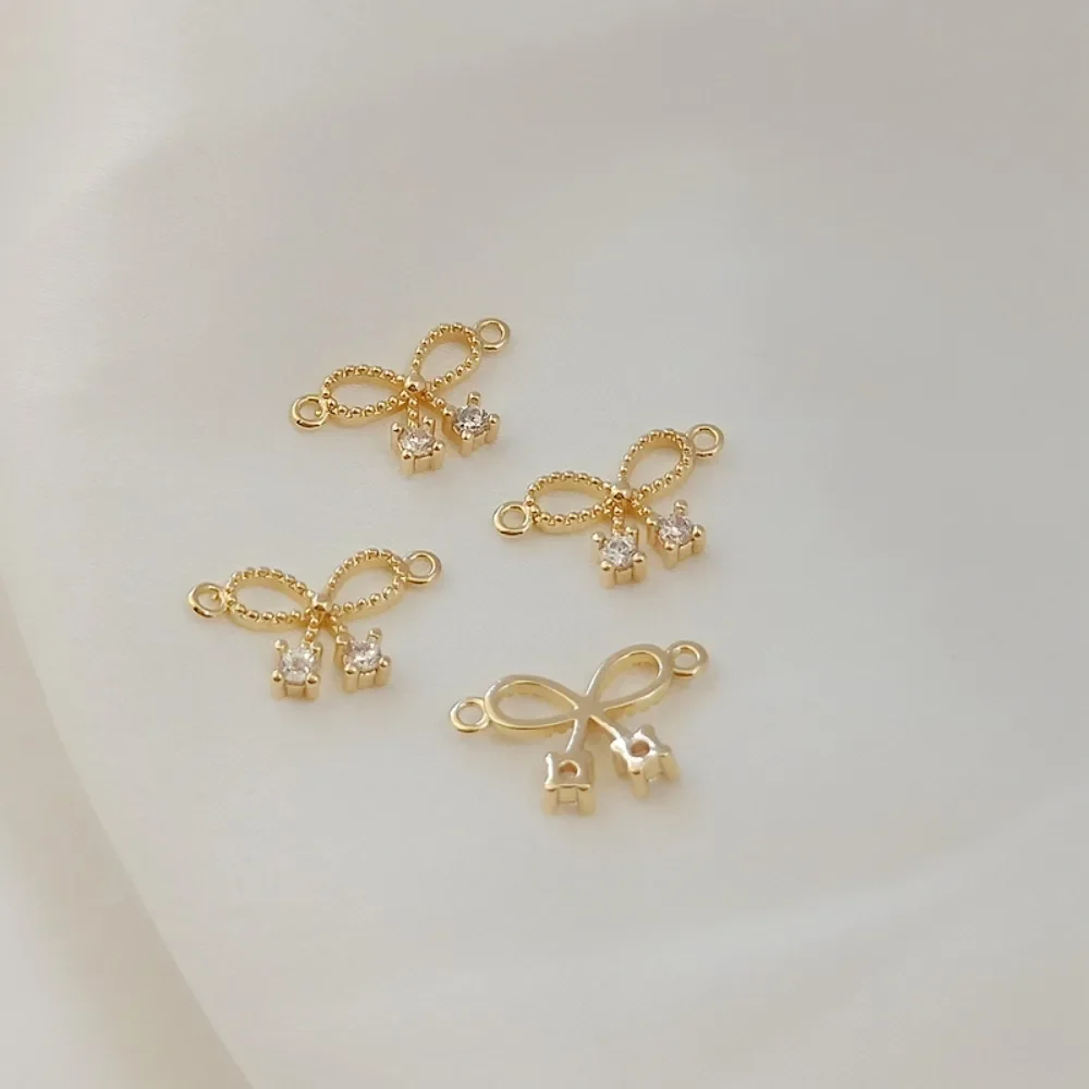 14-каратное золото, инкрустированный цирконом, тисненый бант, двойной кулон, браслет, ожерелье, ювелирный аксессуар ручной работы «сделай сам»
14-каратное золото, инкрустированный цирконом, тисненый бант, двойной кулон, браслет, ожерелье, ювелирный аксессуар ручной работы «сделай сам»