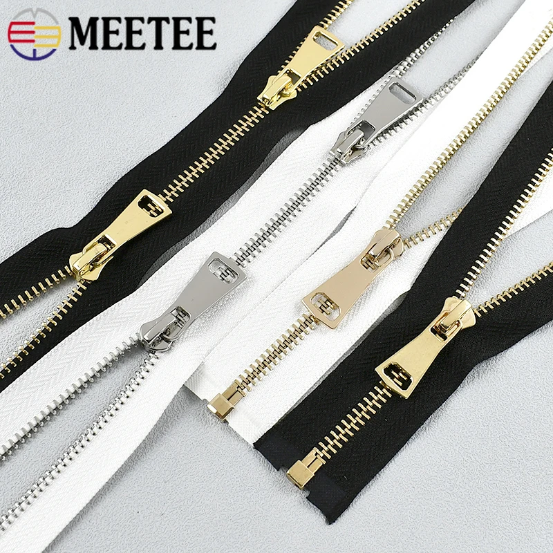1Pc Meetee 5# Metal Zippers 60-150cm Single/Double Sliders Zips Clothes Sewing Separating Zipper Jacket Open-End Zip Repair Kits
1Pc Meetee 5# Metal Zippers 60-150cm Single/Double Sliders Zips Clothes Sewing Separating Zipper Jacket Open-End Zip Repair Kits