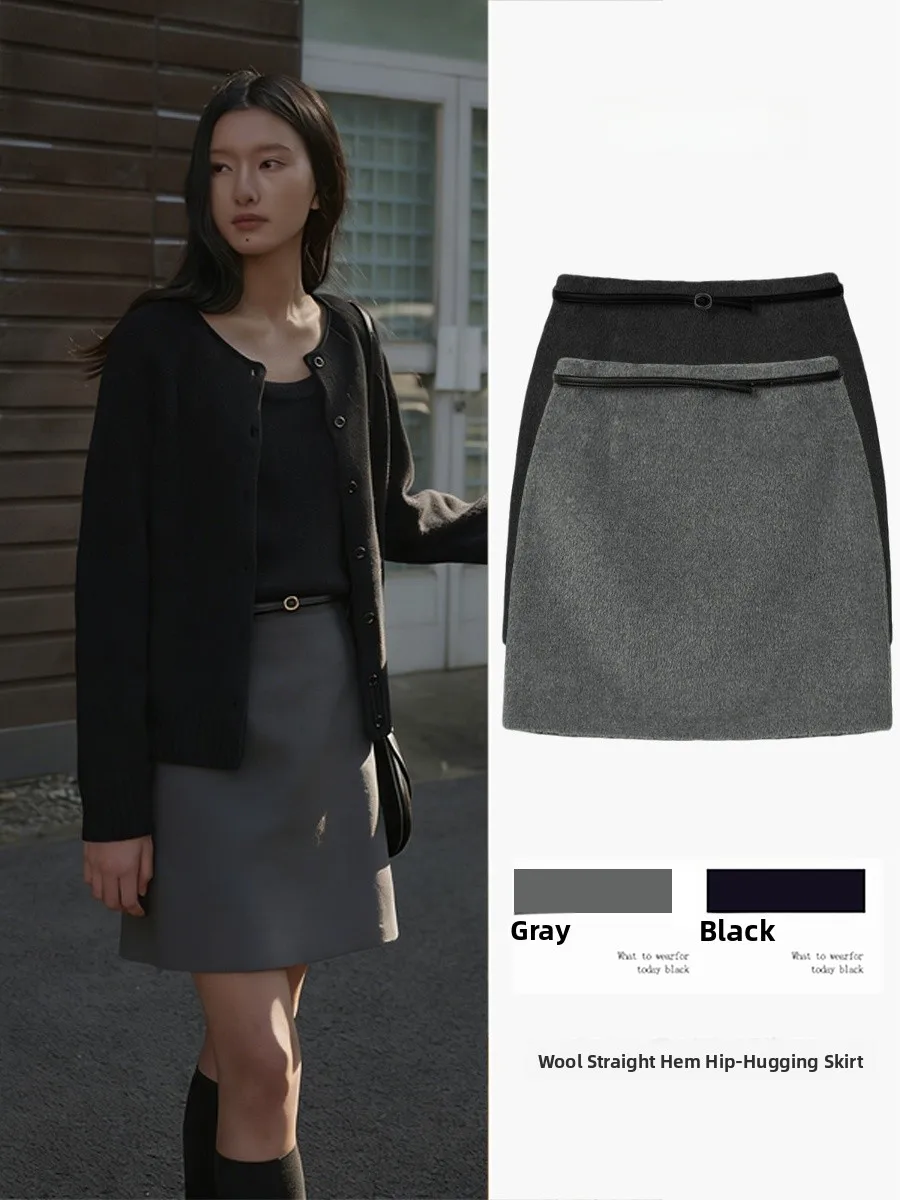 Hot Short Skirt Women's High Waist Autumn Winter New Style Woolen A-Line Half Body Slim Fit Belted City Commute Casual
Hot Short Skirt Women's High Waist Autumn Winter New Style Woolen A-Line Half Body Slim Fit Belted City Commute Casual