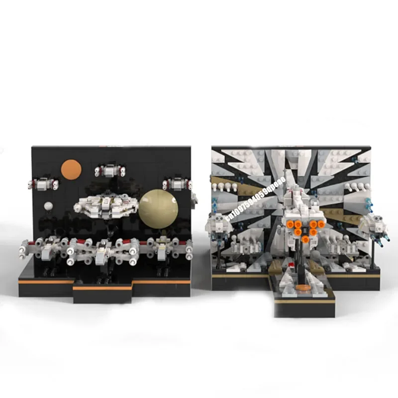 Новинка, 1375 шт., знаменитая звезда, боевой фильм Moc Jump Into Hyperspace, диорама, строительные блоки, креативные идеи «сделай сам», детские игрушки, подарок на день рождения
Новинка, 1375 шт., знаменитая звезда, боевой фильм Moc Jump Into Hyperspace, диорама, строительные блоки, креативные идеи «сделай сам», детские игрушки, подарок на день рождения