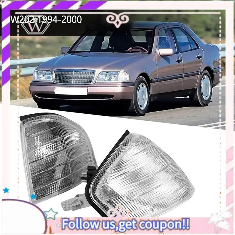 Простые в использовании для Mercedes Benz C Class W202 1994-2000, пара угловых фонарей, указатели поворота 2028261143 2028261243
Простые в использовании для Mercedes Benz C Class W202 1994-2000, пара угловых фонарей, указатели поворота 2028261143 2028261243