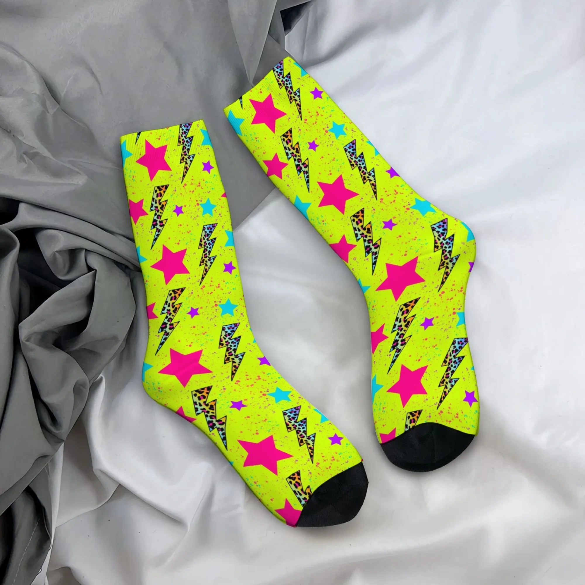 Neon Lightning Star Socks Y2K Style Retro Fashion Men's Socks Comfortable Breathable Outdoor Sports Socks Novelty Funny Socks
Neon Lightning Star Socks Y2K Style Retro Fashion Men's Socks Comfortable Breathable Outdoor Sports Socks Novelty Funny Socks