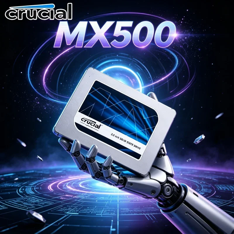 Crucial MX500 Internal Hard Disk 2.5"SATA SSD 3D NAND Technology High Speed Storage 2TB Suitable For All Laptops Desktops Gaming
Crucial MX500 Internal Hard Disk 2.5"SATA SSD 3D NAND Technology High Speed Storage 2TB Suitable For All Laptops Desktops Gaming