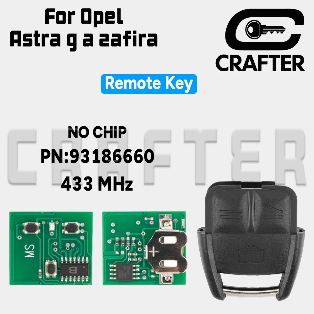 Key Crafters 93176615 BOSCH TS Fob 433MHz No CHIP Remote Car Key For Opel Astra G A Zafira 3 Buttons
Key Crafters 93176615 BOSCH TS Fob 433MHz No CHIP Remote Car Key For Opel Astra G A Zafira 3 Buttons
