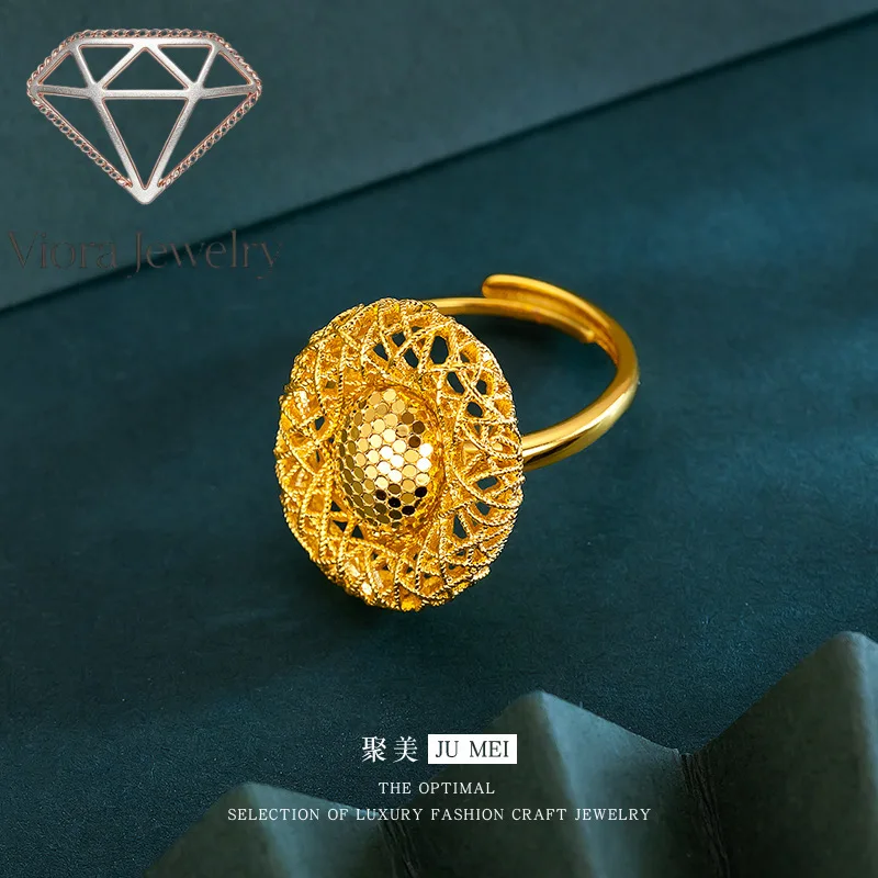 Viora Jewelry 9999 Seiko Lace Oval Fish Scale Ring 24K Real Gold Fashionable and Versatile Temperament Dove Egg Ring Women's Pal
Viora Jewelry 9999 Seiko Lace Oval Fish Scale Ring 24K Real Gold Fashionable and Versatile Temperament Dove Egg Ring Women's Pal