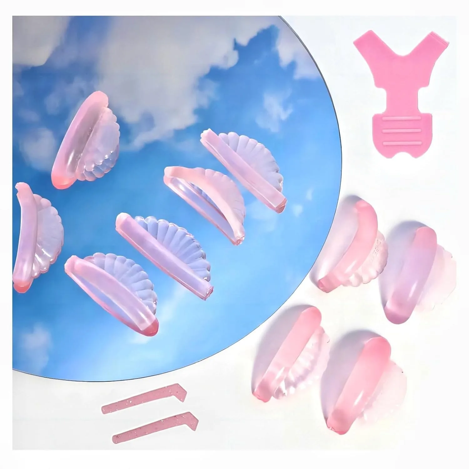Self Sticky Lash Lift Pads Shields 5 Size No Glue Eyelash Lifting Shield Soft Silicone U Curler Perm Rods for Sensitive Skin
Self Sticky Lash Lift Pads Shields 5 Size No Glue Eyelash Lifting Shield Soft Silicone U Curler Perm Rods for Sensitive Skin