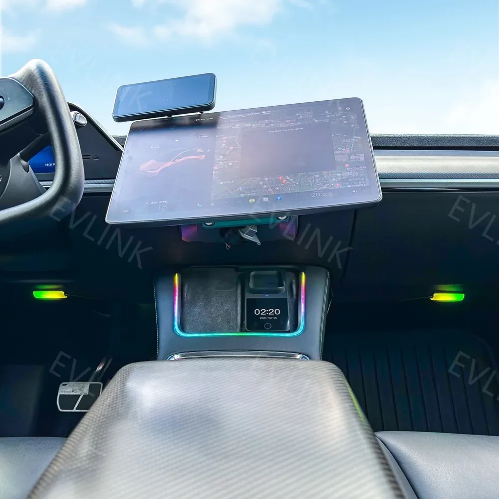 For Tesla Model 3/Y Interior Neon Lights Accessories Car Decor Ambient Led Atmosphere Light with Phone Wireless Charging
For Tesla Model 3/Y Interior Neon Lights Accessories Car Decor Ambient Led Atmosphere Light with Phone Wireless Charging