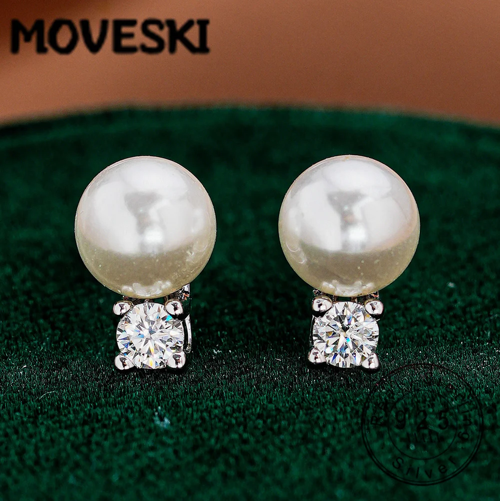 Серьги-гвоздики из стерлингового серебра 925 пробы с пресноводным жемчугом и муассанитом, элегантные серьги с муассанитом и жемчугом с бриллиантовой огранкой, изысканные ювелирные изделия
Серьги-гвоздики из стерлингового серебра 925 пробы с пресноводным жемчугом и муассанитом, элегантные серьги с муассанитом и жемчугом с бриллиантовой огранкой, изысканные ювелирные изделия