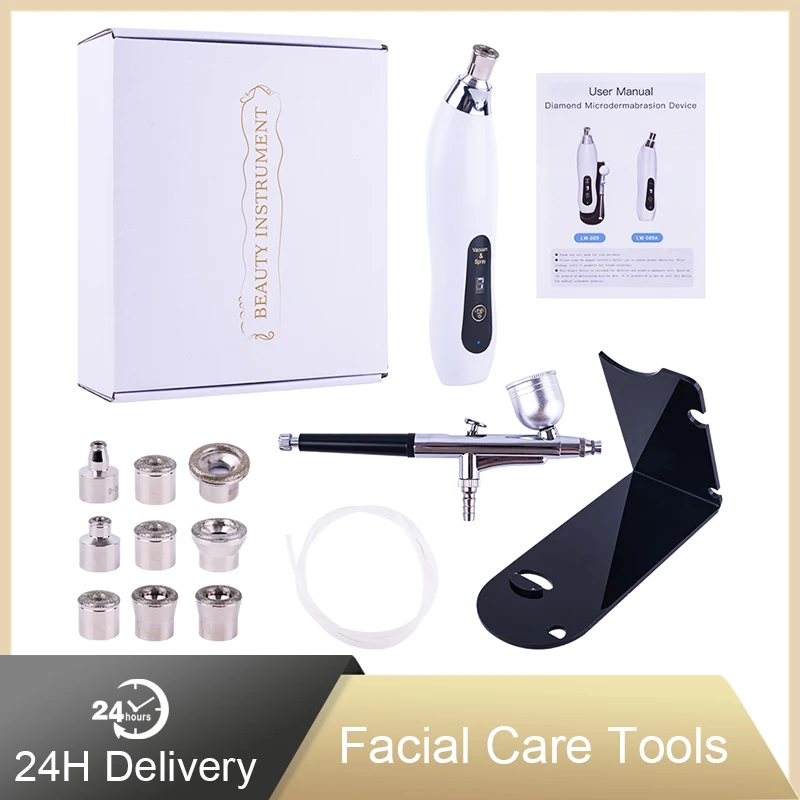 Portable Diamond Microdermabrasion Machine Exfoliates Blackheads Acne Stretch Marks 9 Attachments for Face and Body Treatment
Portable Diamond Microdermabrasion Machine Exfoliates Blackheads Acne Stretch Marks 9 Attachments for Face and Body Treatment