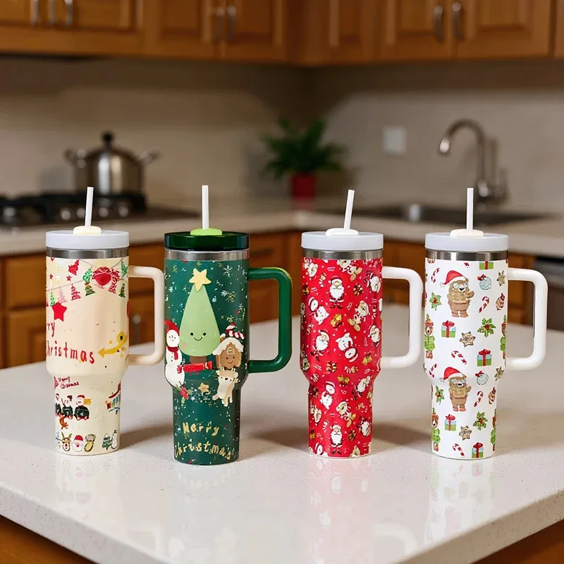 40oz stainless steel christmas insulated water bottle with handle and straw, vacuum ice cup car travel mug holiday gift
40oz stainless steel christmas insulated water bottle with handle and straw, vacuum ice cup car travel mug holiday gift