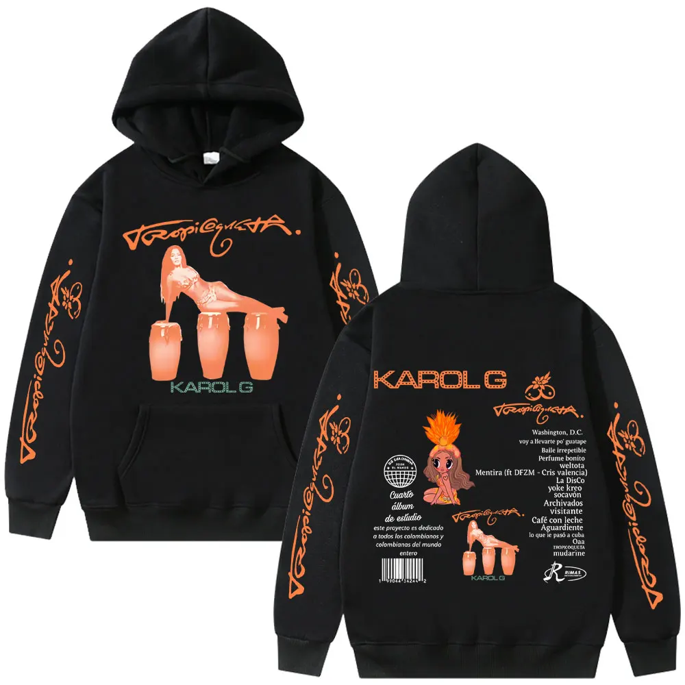Karol G Tropicoqueta 2025 Hoodie Men Women Hip Hop Fashion Trend Hooded Sweatshirt Man Casual Cotton Oversized Hoodies Fans Gift
Karol G Tropicoqueta 2025 Hoodie Men Women Hip Hop Fashion Trend Hooded Sweatshirt Man Casual Cotton Oversized Hoodies Fans Gift