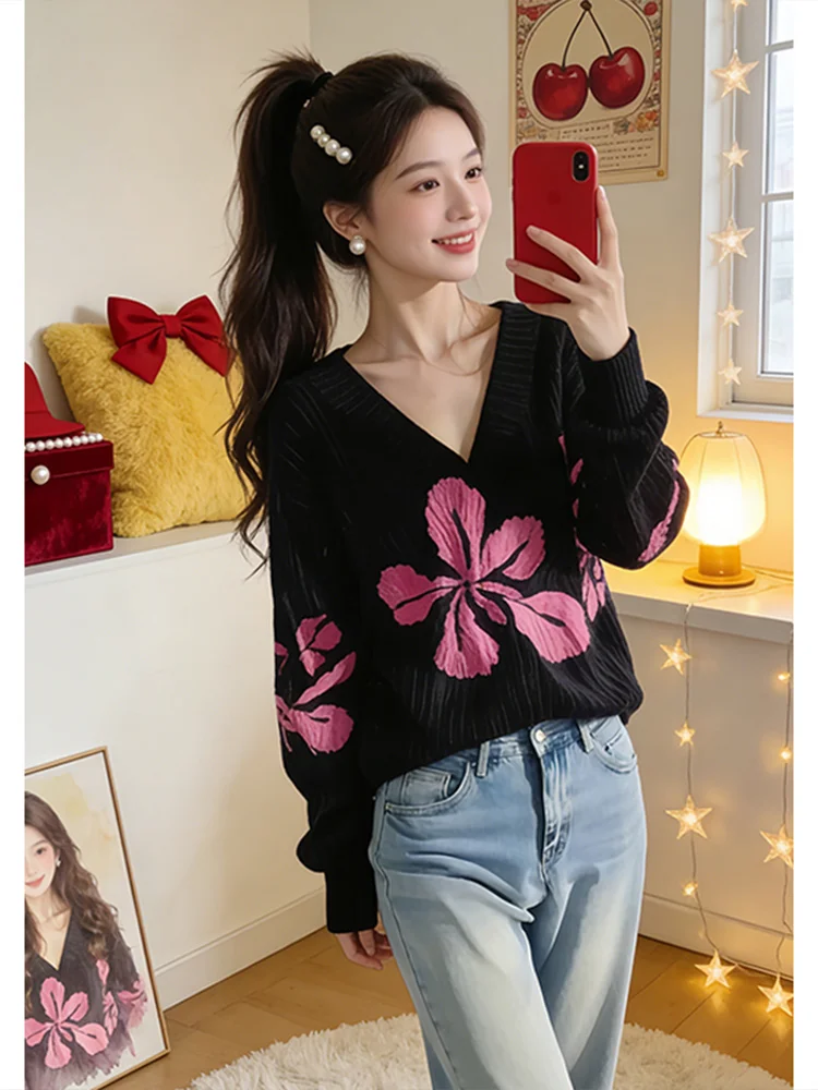 Slim Fit V-Neck Knitwear Soft Cozy Women's Fashion Casual Style Long Sleeve Breathable Casual Wear Spring Autumn New Arrival
Slim Fit V-Neck Knitwear Soft Cozy Women's Fashion Casual Style Long Sleeve Breathable Casual Wear Spring Autumn New Arrival