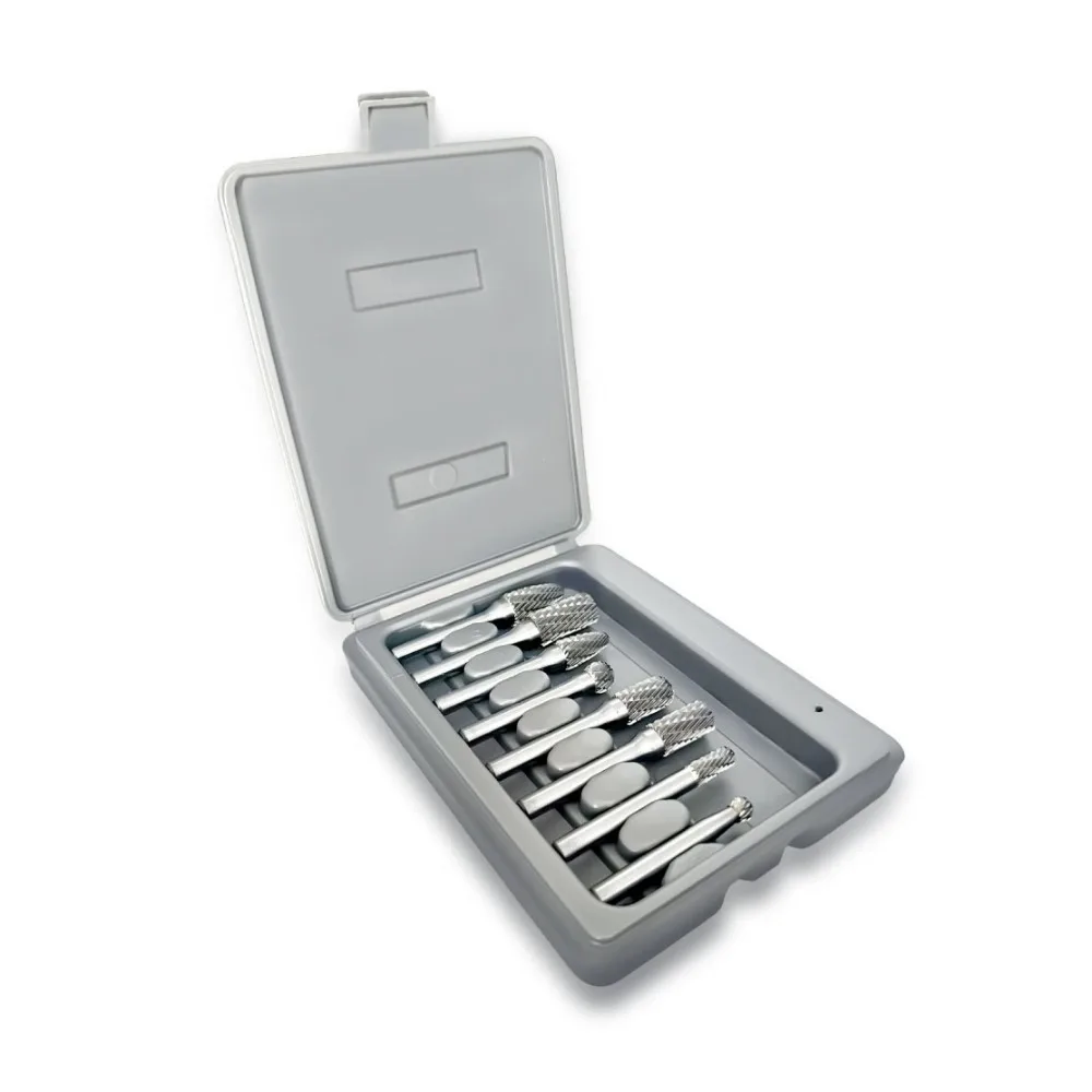 8pcs/set 6mm Shank Rotary Cutter File Precision High Hardness Double Cut Rotary Burr File Carbide Efficient Rotary Burr Set
8pcs/set 6mm Shank Rotary Cutter File Precision High Hardness Double Cut Rotary Burr File Carbide Efficient Rotary Burr Set