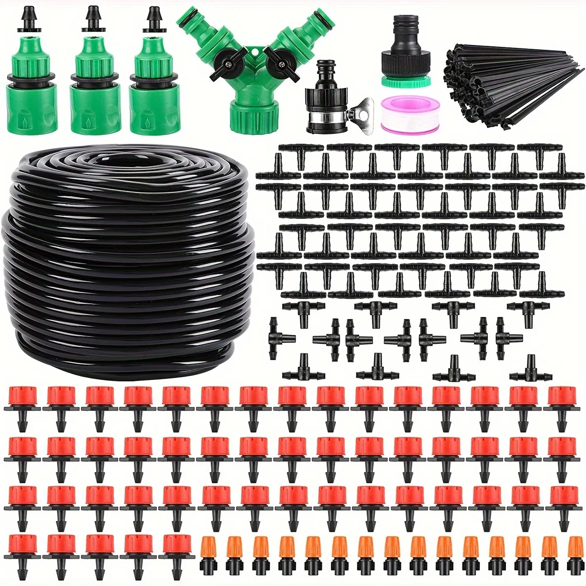 Automatic Watering System Drip Irrigation Kit Auto Plant Waterer with Misting Nozzle Dripper for Garden Flower Irrigation
Automatic Watering System Drip Irrigation Kit Auto Plant Waterer with Misting Nozzle Dripper for Garden Flower Irrigation