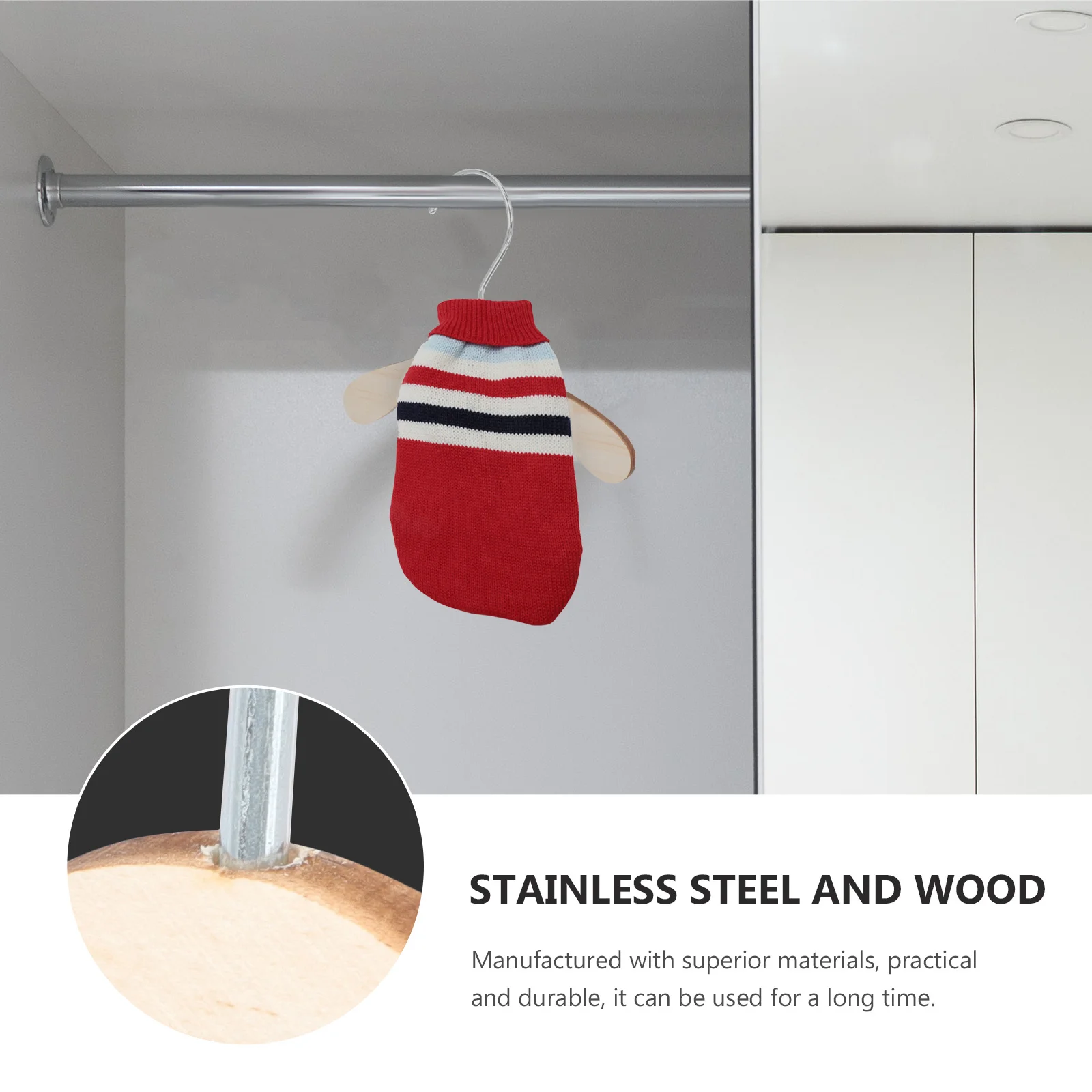 10Pcs Real Wood Clothes Hangers Wear Resistant Portable Pet Hangers for Household Dorm Balcony Dog Cat Clothes Daily Use 
10Pcs Real Wood Clothes Hangers Wear Resistant Portable Pet Hangers for Household Dorm Balcony Dog Cat Clothes Daily Use