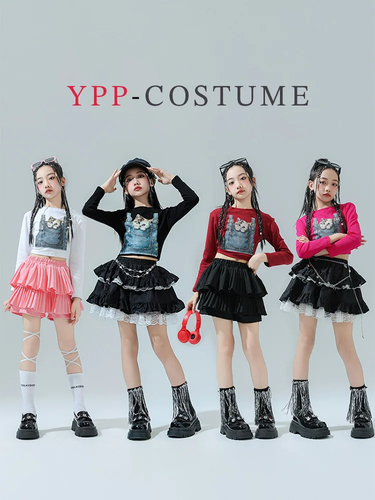 Girls' Jazz Dance Costume Hip-Hop Trendy CooljazzModel Crop Top Catwalk Fashionable Outfit for Children's Dance Team Jazz Perfor
Girls' Jazz Dance Costume Hip-Hop Trendy CooljazzModel Crop Top Catwalk Fashionable Outfit for Children's Dance Team Jazz Perfor