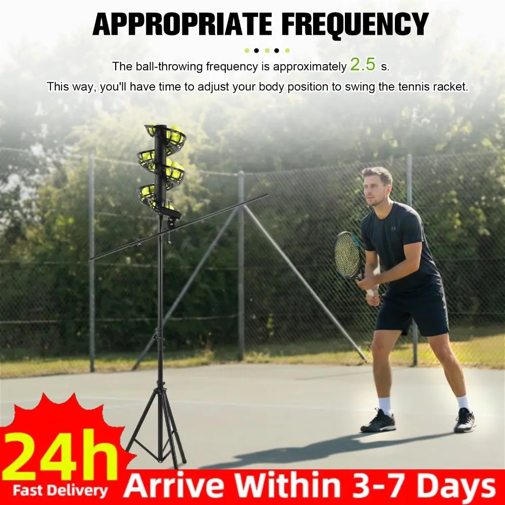 Lightweight Tennis Ball Feeder Non-Electric Hold 33 Balls Automatic Throw Launcher Height Adjustable Outdoor Training Equipment
Lightweight Tennis Ball Feeder Non-Electric Hold 33 Balls Automatic Throw Launcher Height Adjustable Outdoor Training Equipment