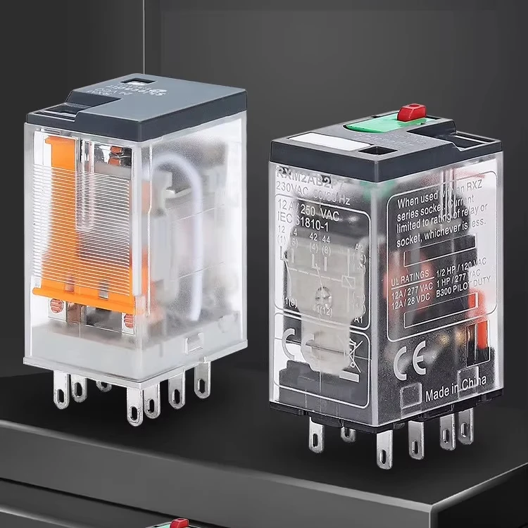 10pcs Factory Direct Intermediate Plug-in Relay 24VDC 230V 8pin 14pin RXM2AB2BD RXM4AB2BD RXM2AB2P7 RXM4AB2P7 in Stock