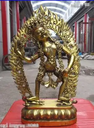 Tibet Fane A Gilt Bronze Statue Vasya-Vajravarahi Feminine Divinities Buddha Copper Brass Protect Pray
Tibet Fane A Gilt Bronze Statue Vasya-Vajravarahi Feminine Divinities Buddha Copper Brass Protect Pray
