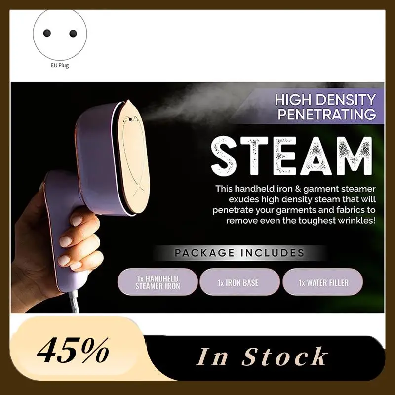 2-In-1 Portable Iron&Steamer Fabric Wrinkle Remover Machine For Clothes-Handheld Travel Steamr Iron Garment Steamer EU Plug 1PCS
2-In-1 Portable Iron&Steamer Fabric Wrinkle Remover Machine For Clothes-Handheld Travel Steamr Iron Garment Steamer EU Plug 1PCS