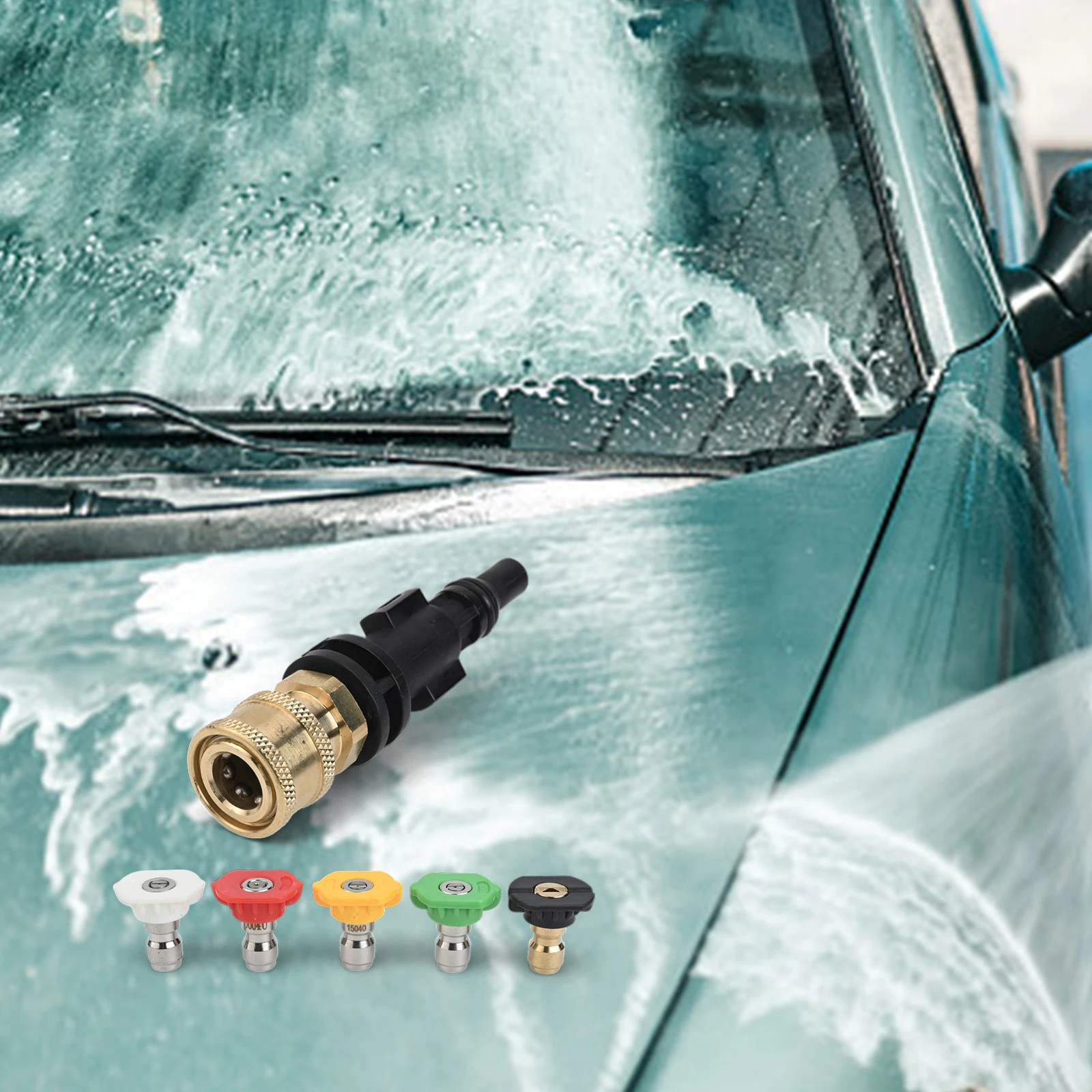 Compatible Pressure Washer Pressure Foam Pot Reliable Cleaning Accessory Engineered Plastic And Brass Construction
Compatible Pressure Washer Pressure Foam Pot Reliable Cleaning Accessory Engineered Plastic And Brass Construction
